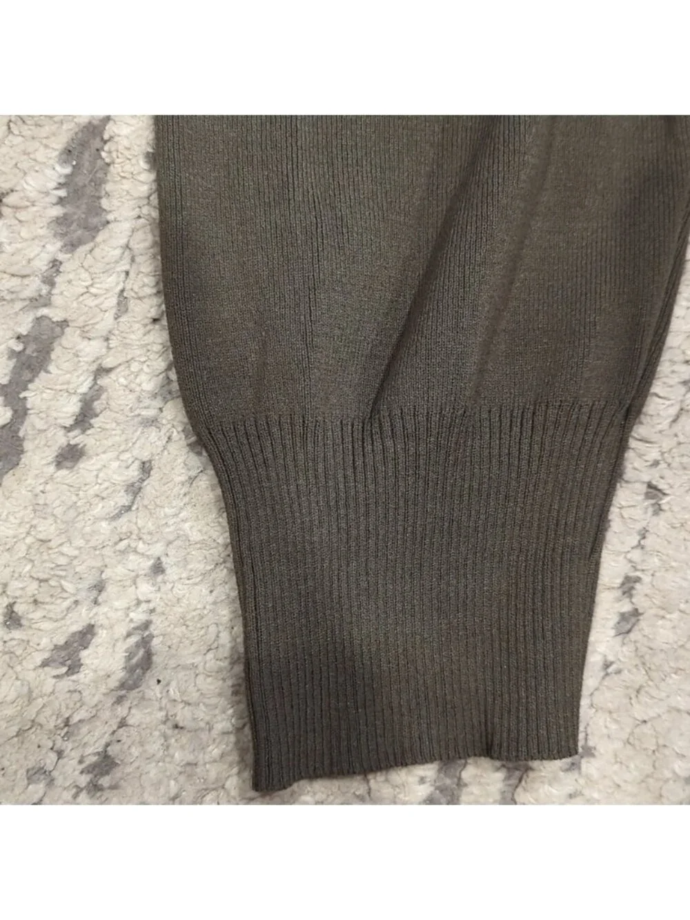 Zara Green knit joggers with waist tie and pockets